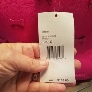 BETSEY JOHNSON little bow chic pink large satchel